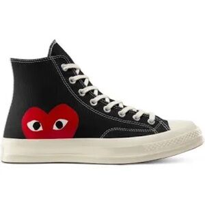 Comme des Garcons PLAY Black High-Top Sneakers
